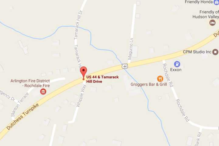 Crash Causes Route 44 Closure In Poughkeepsie