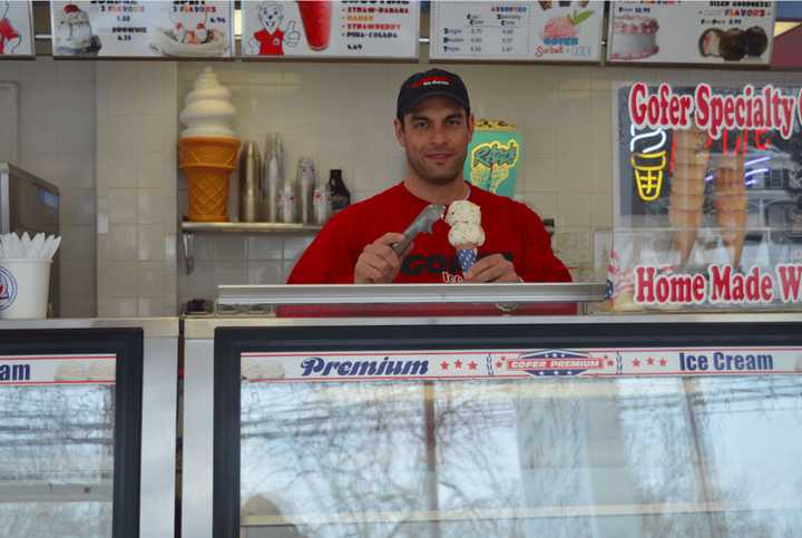 Justin Ragusa, owner at Gofer Ice Cream which has three locations in Fairfield County. His brother Jay Ragusa founded the company in 2003.