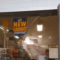 <p>A look inside National Wholesale Liquidators following the roof collapse in Yonkers.</p>