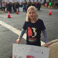 <p>Ringwood&#x27;s Willow Phelps, the ASPCA&#x27;s Kid of 2016, rallies in Pompton Plains.</p>