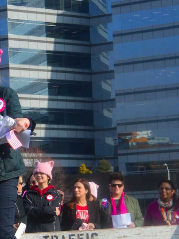 Making Their Voices Heard: Thousands Unite In Stamford Women's March