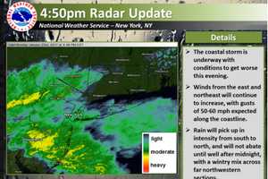 Snow, Sleet Likely To Mix With Rain As Nor'easter Arrives In Armonk