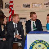 <p>From left, State Rep. Gail Lavielle (R-143) from Wilton; State Rep. Stephen Harding (R-107); Francis Pickering, an Executive Director at WestCOG (Western Connecticut Council of Governments) and U.S. Rep. Elizabeth Esty (D-5th District)</p>