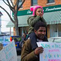 <p>A march to show solidarity for immigrants drew hundreds of people to Sleepy Hollow on Sunday.</p>