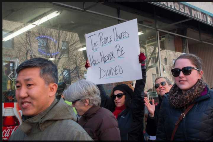 Hundreds March In Sleepy Hollow For Unity, Against Trump Immigration Ban