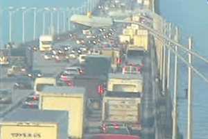 Seven-Car Crash Cleared On Tappan Zee Bridge Span