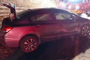 Motorist Extricated After One-Car Crash In Pound Ridge
