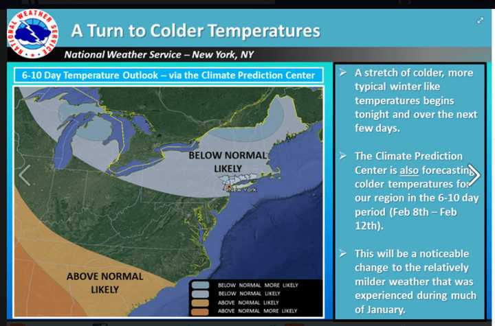 Colder-than-average temperatures will prevail through the weekend and all of next week.