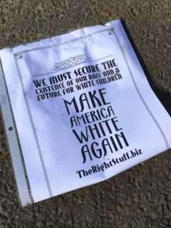 Norwalk Police: White Supremacist Fliers Found In Newtown Avenue Driveways