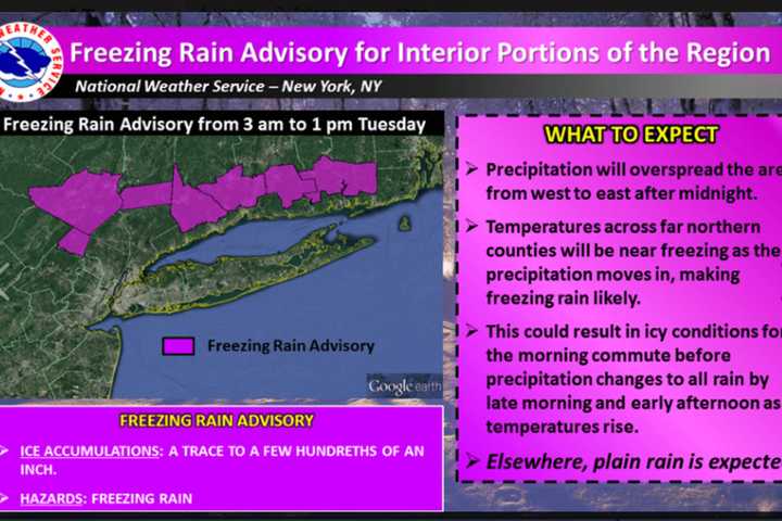 Freezing Rain Advisory Issued For Putnam