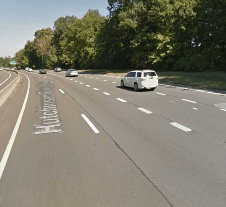 The Hutchinson River Parkway in New Rochelle.