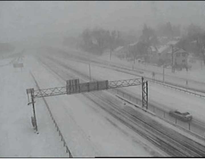 I-87 near Exit 3 in Yonkers at around 11:30 a.m. Thursday.