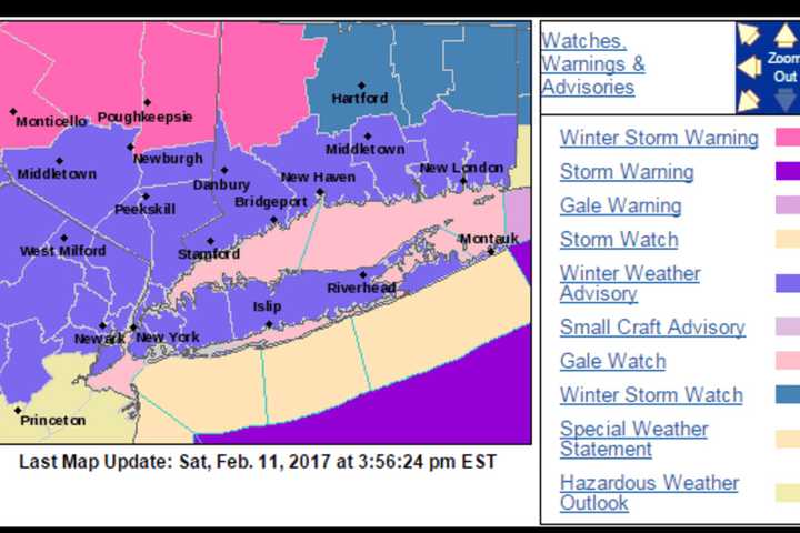 New Storm Will Bring Significant Snowfall, Hazardous Travel To Dutchess