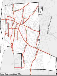 City Of Poughkeepsie Releases Snow Emergency Route Map