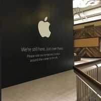 <p>The Apple store at the Danbury Fair Mall is undergoing a large remodel for the spring.</p>