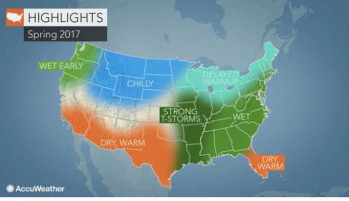 A look ahead at the expected weather pattern for the spring, which starts March 20.