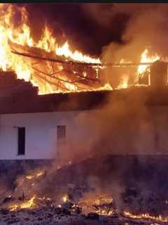 Flames Reignite After Three-Alarm Fire At Yeshiva Farm In New Castle