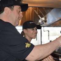 <p>John Pertesis, who is the chef, has over 40 years experience in the restaurant business.  He is making some of the traditional Greek food that is served at the Simple Greek in Norwalk.</p>