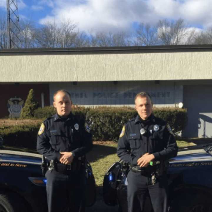 Bethel Police Officer Michael McKinney, right, who joined the Department in 2015 with Jared Robinson, revived a man who apparently overdosed on opiates on Wednesday night.