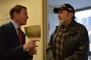 Blumenthal Takes On Trump Policies After Tour Of Stamford Veterans Clinic