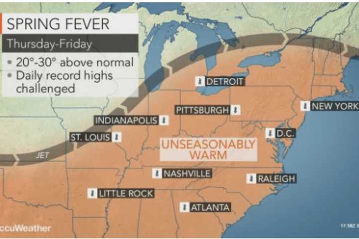 Westchester Will Enjoy Spring Fling With Temperature Surging To 60