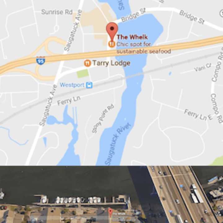 A woman was rescued from the Saugatuck River in Westport after a vehicle went into the river, but a man died, Westport police said.