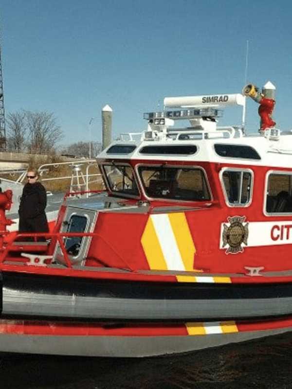 Norwalk Fire Dept.'s Marine Unit Responds To Medical Emergency On Sound