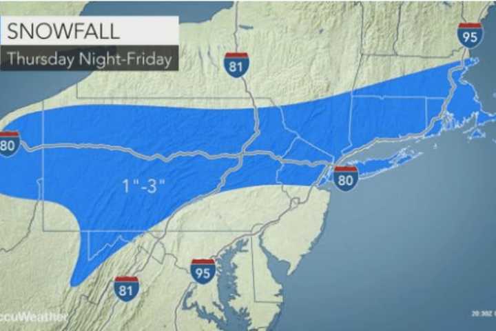 Snowfall Projections For Storm That Will Sweep Through Westchester