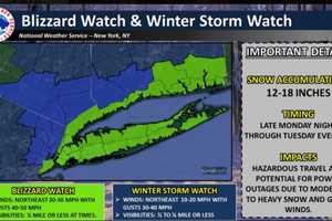 Blockbuster Storm Could Drop 18 Inches Of Snow In Northern Westchester