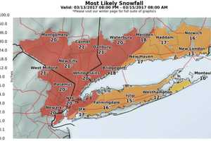 Storm Track Shifts: Blizzard Warning, Up To 21 Inches Of Snow In Armonk