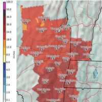 <p>Dutchess County is in the &quot;red zone&quot; for high snowfall accumulations, with up to 25 inches expected, according to this chart by the National Weather Service.</p>