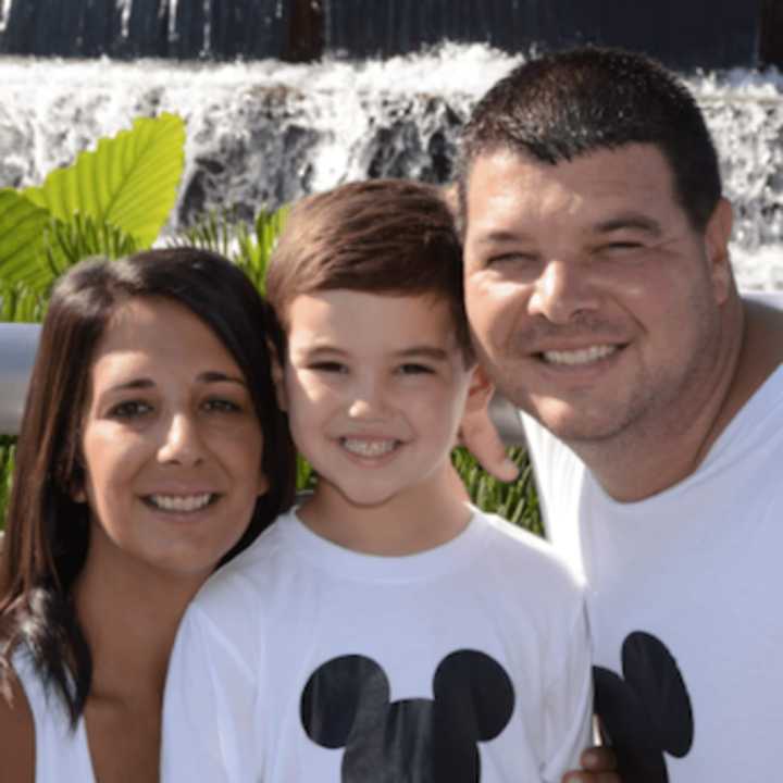 Joey Bulger with his family.