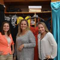 <p>From left, Sarina Gersten, Susan Schullery (teacher) and Alasandra Primavera.  The girls have created a boutique and scholarship program for teens who are being helped at Family &amp; Children&#x27;s Aid in Danbury.  Not pictured: Lexi Lucas</p>