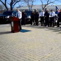 <p>Fairfield Police Chief Gary MacNamara speaks about the new traffic collaboration among six communities.</p>