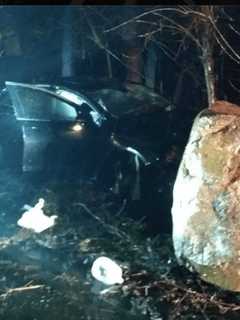 Driver Injured In One-Car New City Crash