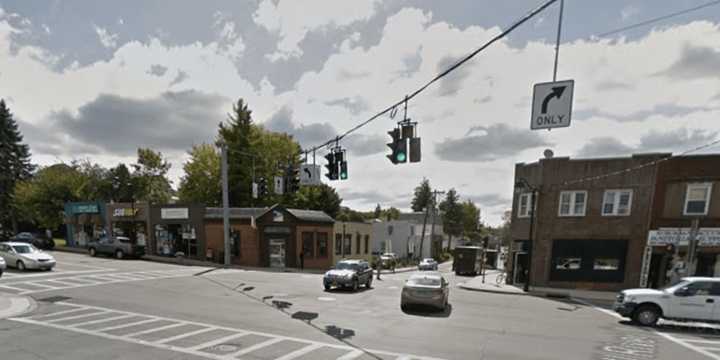 Saw Mill River Road (Route 9A) in Elmsford near Route 119 in Elmsford.