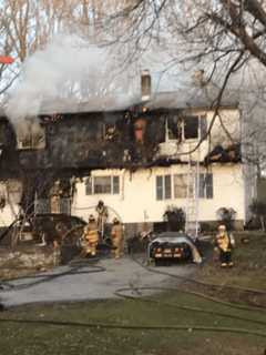 Firefighters From Northern Westchester Battle Blaze At Yorktown Home
