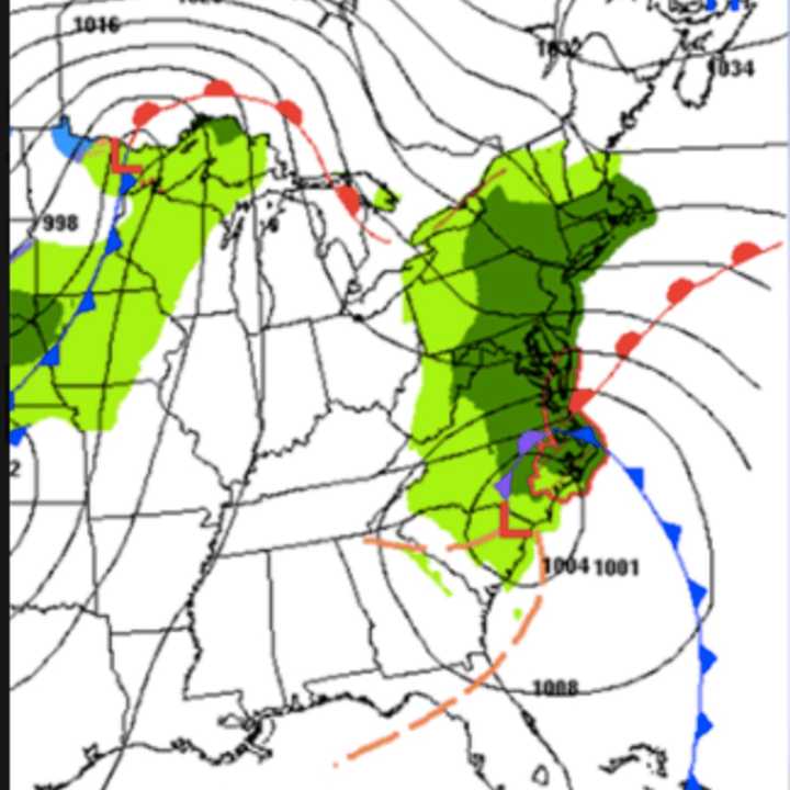 Rain is expected to overspread the Hudson Valley, and much of the East Coast, Tuesday, becoming heavy in the afternoon into Tuesday evening.