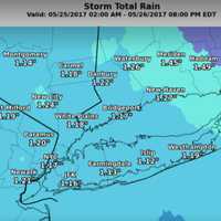 <p>Rainfall totals will be more than one inch throughout the area.</p>