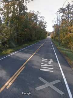 Vehicle Goes Off Road On Route 45 In Ramapo