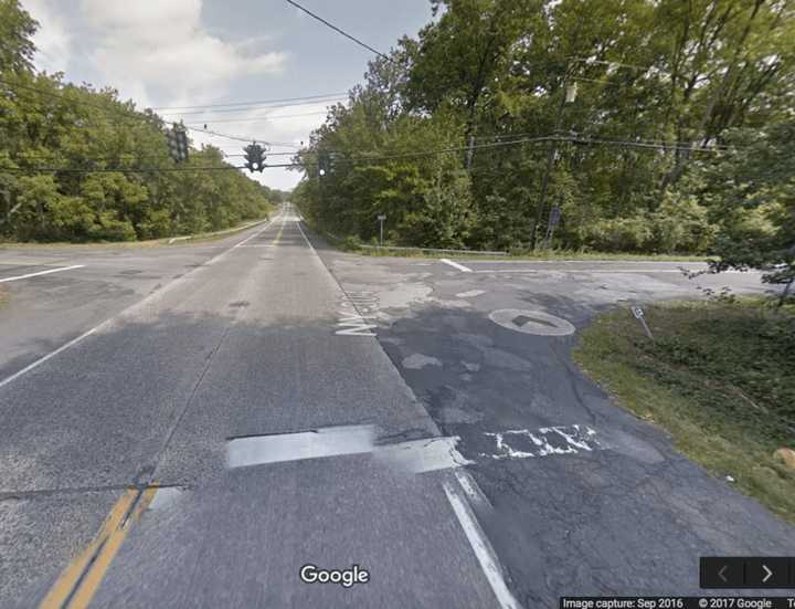 Route 304 and Goebel Road in New City