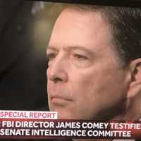 <p>James Comey testifies before the Senate Intelligence Committee on Thursday.</p>