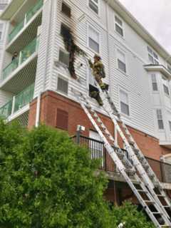 Stamford Firefighters Tackle Fast-Moving Blaze At Apartment Complex