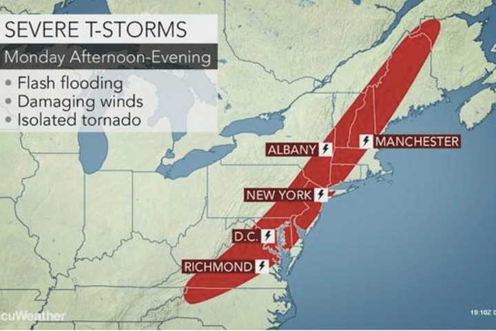 Flash Flood Watch For Hudson Valley: Strong Winds, Heavy Rains Expected