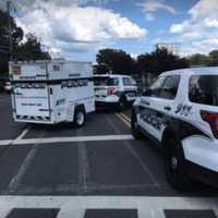 <p>Four people were hospitalized after being hit by a vehicle around 4 p.m. Monday on Route 59 in Monsey.</p>