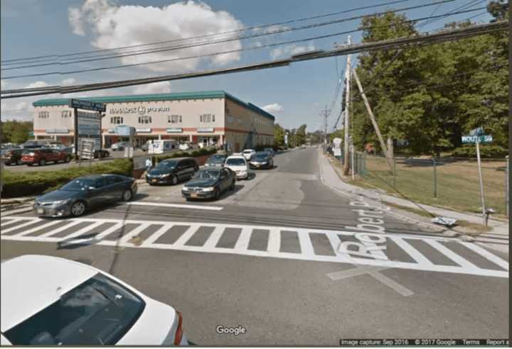 The busy section of Route 59 where the pedestrians were hit.