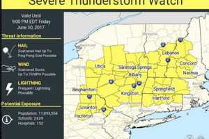 Severe Thunderstorm Watch In Effect For Dutchess