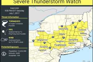 Severe Thunderstorm Watch In Effect For Dutchess, Putnam