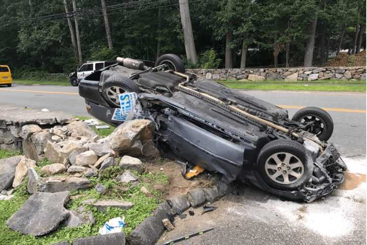Fillow Street In Norwalk Reopens After Rollover Car Crash