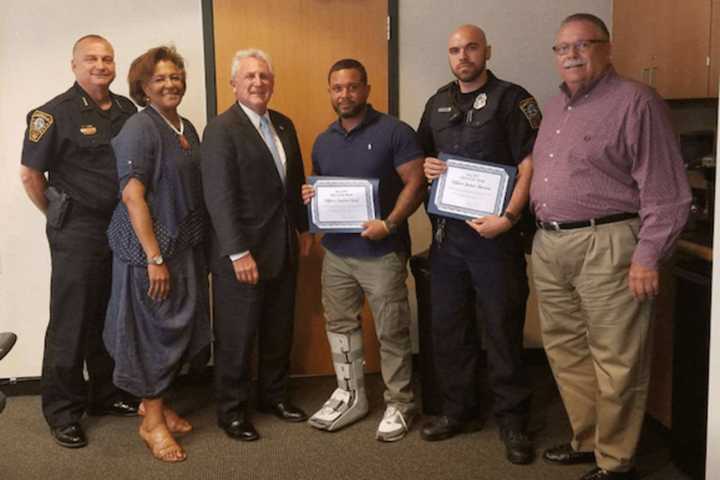 Norwalk's Officers Of The Month For June Honored For Recovering Stolen Cars